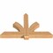 Ekena Millwork Redmond Smooth Timber Gable Bracket, Western Red Cedar, 60"W x 38"H x 5 1/2"D x 5 1/2"F, 15/12 Pitch GBW060X38X0606RED00SWR - alternate 4